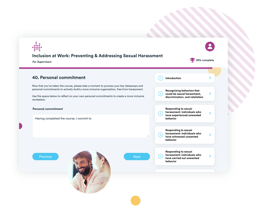 Paradigm harassment prevention training personal commitment
