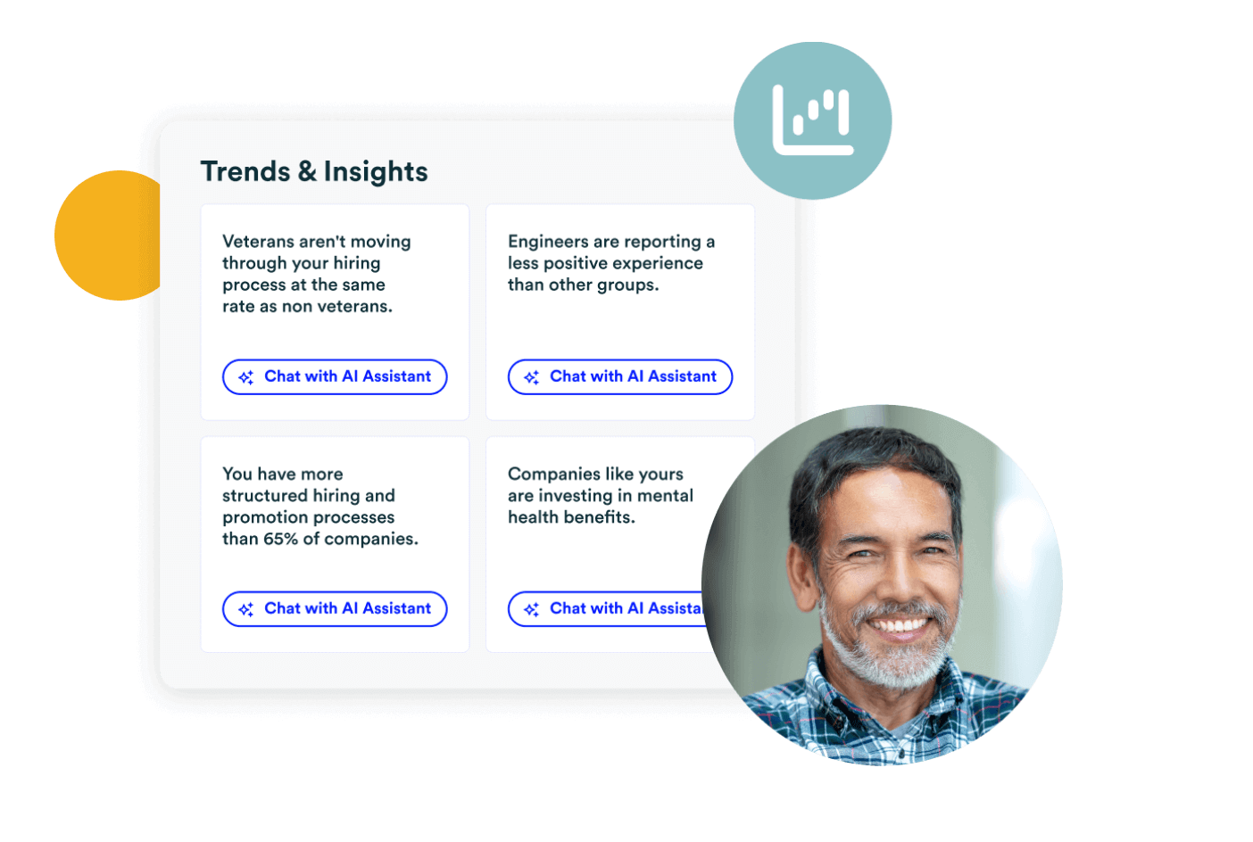 Paradigm’s AI insights show trends like a lack of veterans during hiring, and reports from groups on their experiences